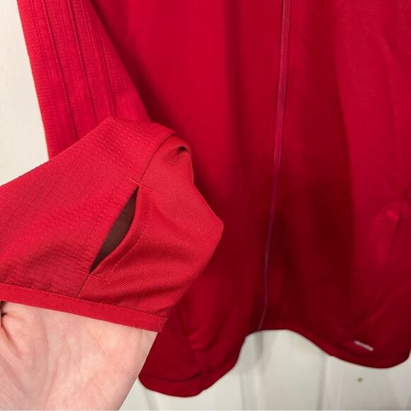 Adidas Red Full-Zip Jacket - Picture 4 of 8